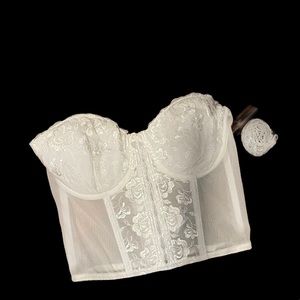 WHITE CORSET TOP